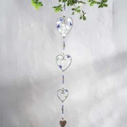 Recycled Glass Heart Garland