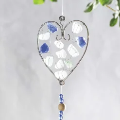 Recycled Glass Heart Garland