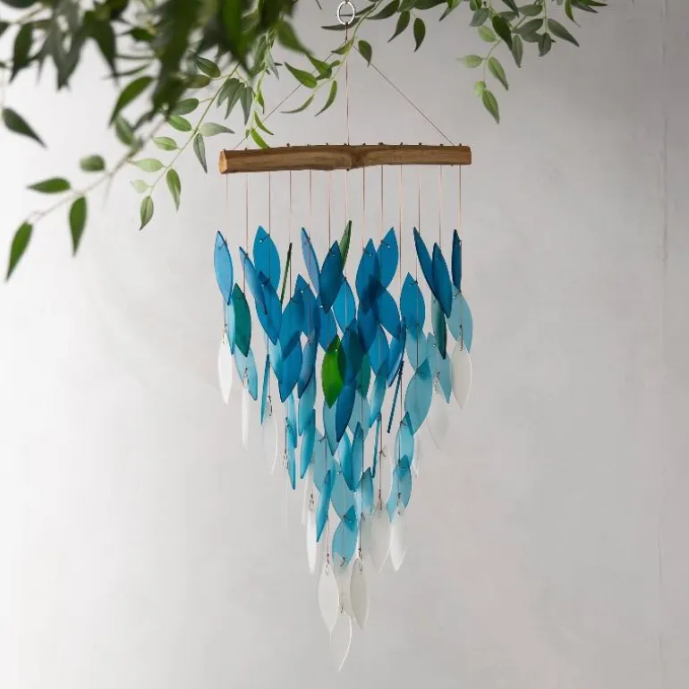 Recycled Glass Ombre Waterfall Chime