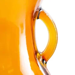 Recycled Glass Pitcher Vase - Amber