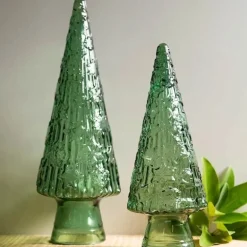 Recycled Green Glass Holiday Tree, Large