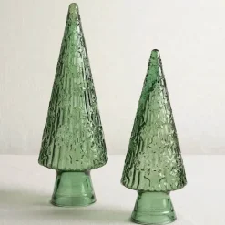 Recycled Green Glass Holiday Tree, Large