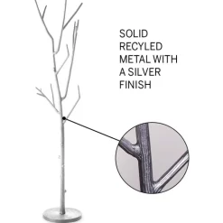 Recycled Metal Branch Coat Tree - Silver
