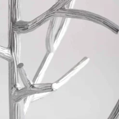 Recycled Metal Branch Side Table - Silver