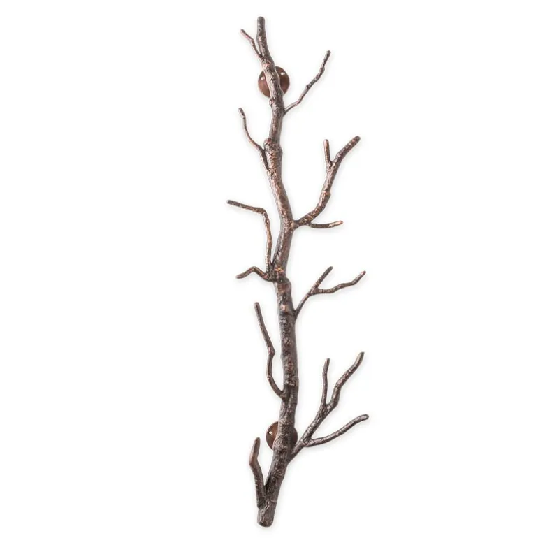 Recycled Metal Branch Wall Rack, 3' - Bronze