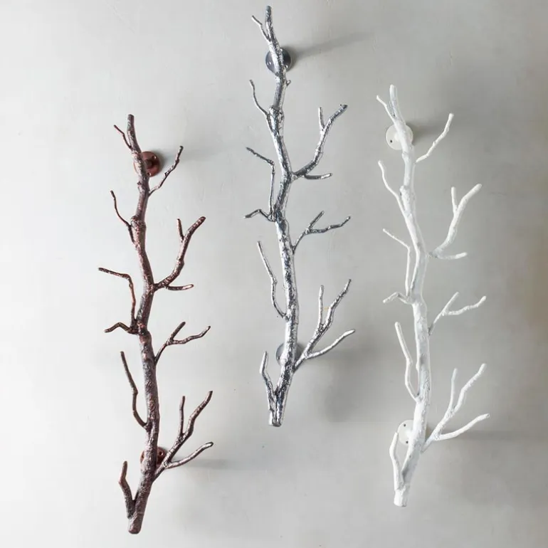 Recycled Metal Branch Wall Rack, 3' - Bronze