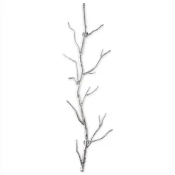 Recycled Metal Branch Wall Rack, 5' - Silver