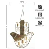 Recycled Metal Dove In Hand Bell Chime