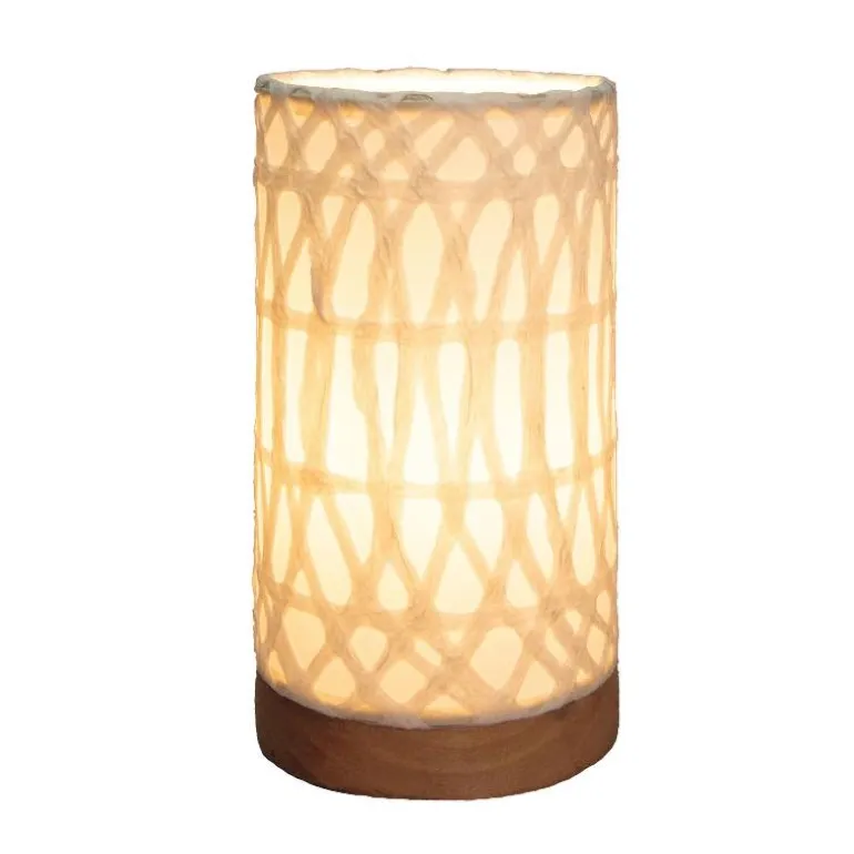 Recycled Paper Mini Lamp on Mango Wood Base - Arch