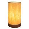 Recycled Paper Mini Lamp on Mango Wood Base - Waves