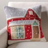 Red House Hand-Hooked Wool Pillow