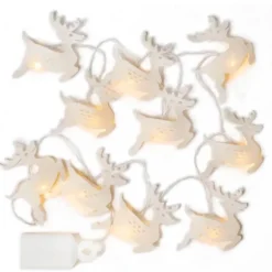 Reindeer LED Lighted Paper Garland