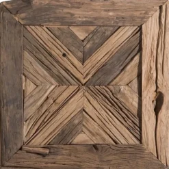 Rennick Reclaimed Pine Wood Pieced Wall Panel Decor