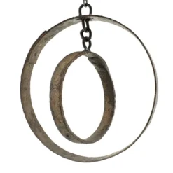 Repurposed Metal Ring Mobile with Chain