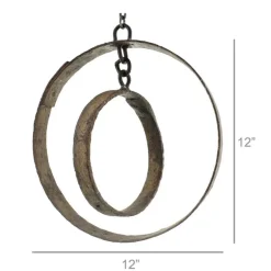 Repurposed Metal Ring Mobile with Chain