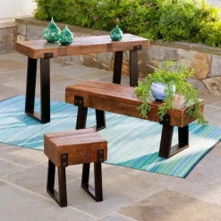 Richland Indoor/Outdoor Reclaimed Wood Console Table