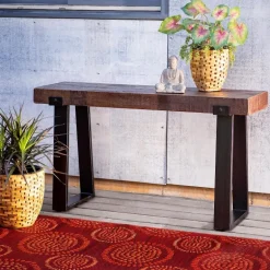 Richland Indoor/Outdoor Reclaimed Wood Console Table