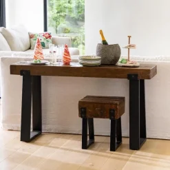 Richland Indoor/Outdoor Reclaimed Wood Console Table