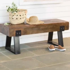 Richland Indoor/Outdoor Reclaimed Wood Bench