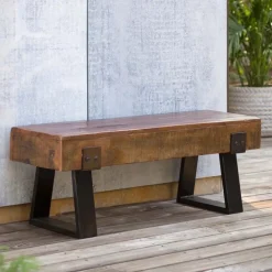 Richland Indoor/Outdoor Reclaimed Wood Bench