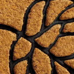 Rubber and Coir Leaf Doormat