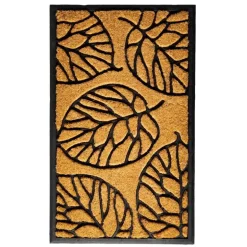 Rubber and Coir Leaf Doormat