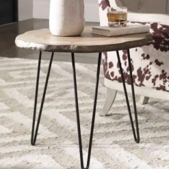 Runay Rustic Mid Mod Side Table