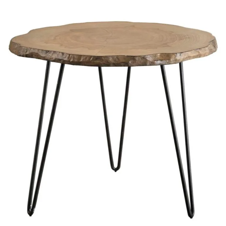 Runay Rustic Mid Mod Side Table