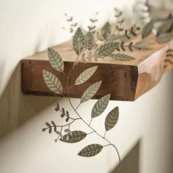 Rustic Iron and Foil Leaves Garland