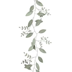Rustic Iron and Foil Leaves Garland