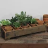 Rustic Wood Caddy with 10 Cups