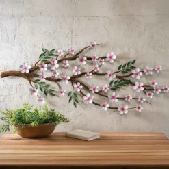 Sakura Flower Branch Metal Wall Art