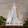 Scandinavian-Inspired Wooden LED Forest Scene