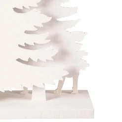 Scandinavian-Inspired Wooden LED Forest Scene