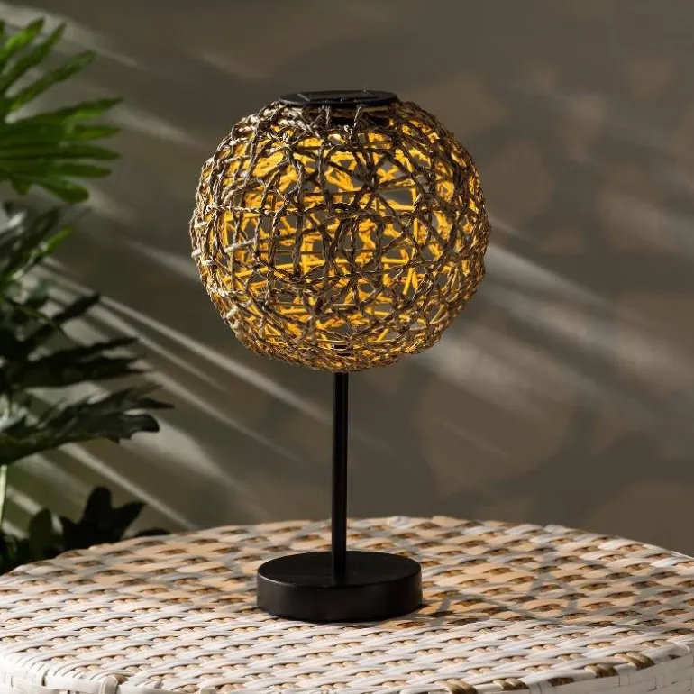 Seagrass Tabletop Solar Lantern
