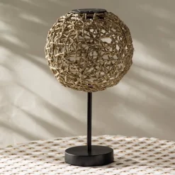 Seagrass Tabletop Solar Lantern