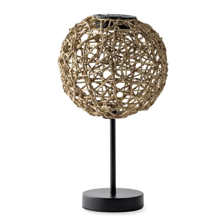 Seagrass Tabletop Solar Lantern