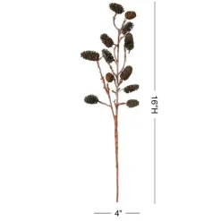 Seaside Alder Pinecone Stems, Set of 2