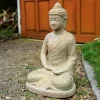 Seated Buddha Statue, 22"H