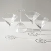 Serapha Triangle Martini Glasses, Set of 4