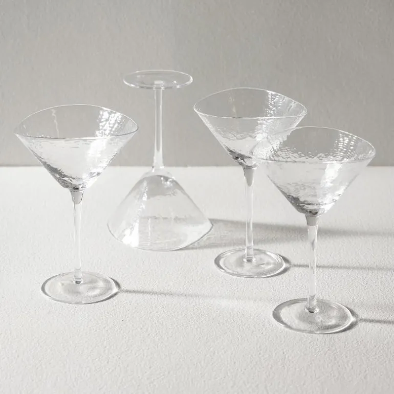 Serapha Triangle Martini Glasses, Set of 4