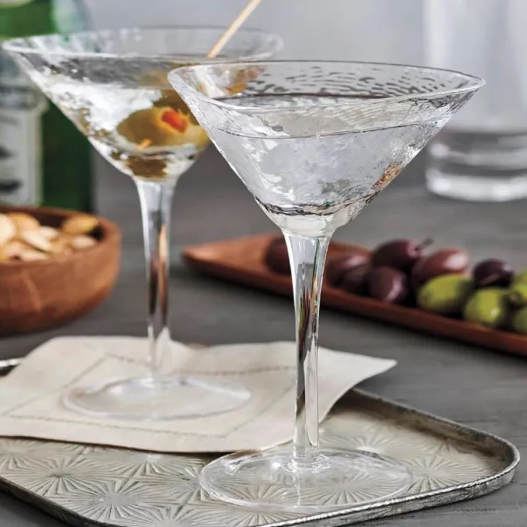 Serapha Triangle Martini Glasses, Set of 4