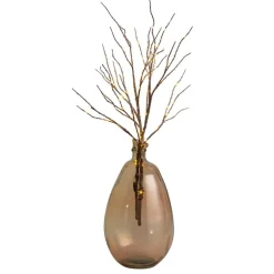 Set of 2 Connected Indoor/Outdoor Lighted Birch Branches - Brown