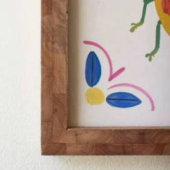 Set of 4 Framed Beetles Paintings