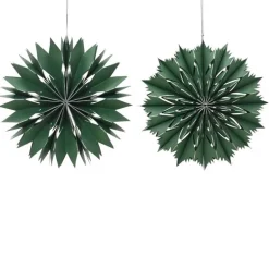 Set of 2 Hanging Paper Stars, 11.75