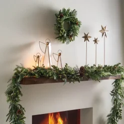 Set of 3 Metal Stars on Marble Bases