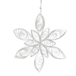 Set of 2 Paper Flower Ornaments, 4