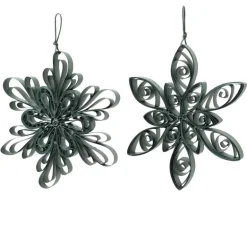 Set of 2 Paper Flower Ornaments, 4