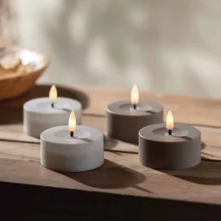 Set of 2 Solar Tealight Candles