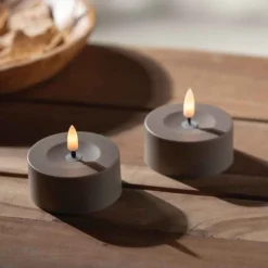 Set of 2 Solar Tealight Candles